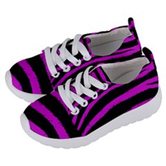 Pink Zebra Kids  Lightweight Sports Shoes by ArtistRoseanneJones