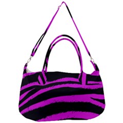 Pink Zebra Removal Strap Handbag