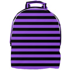 Purple Stripes Mini Full Print Backpack by ArtistRoseanneJones