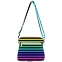 Stripes Rainbow Zipper Messenger Bag View3