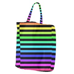 Stripes Rainbow Giant Grocery Tote by ArtistRoseanneJones