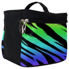 Tiger Rainbow Make Up Travel Bag (big) by ArtistRoseanneJones