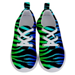 Rainbow Zebra Running Shoes by ArtistRoseanneJones