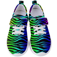 Rainbow Zebra Women s Velcro Strap Shoes by ArtistRoseanneJones