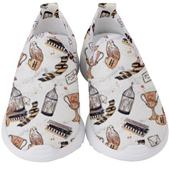 Hufflepuff Pattern Kids  Slip On Sneakers by Sobalvarro