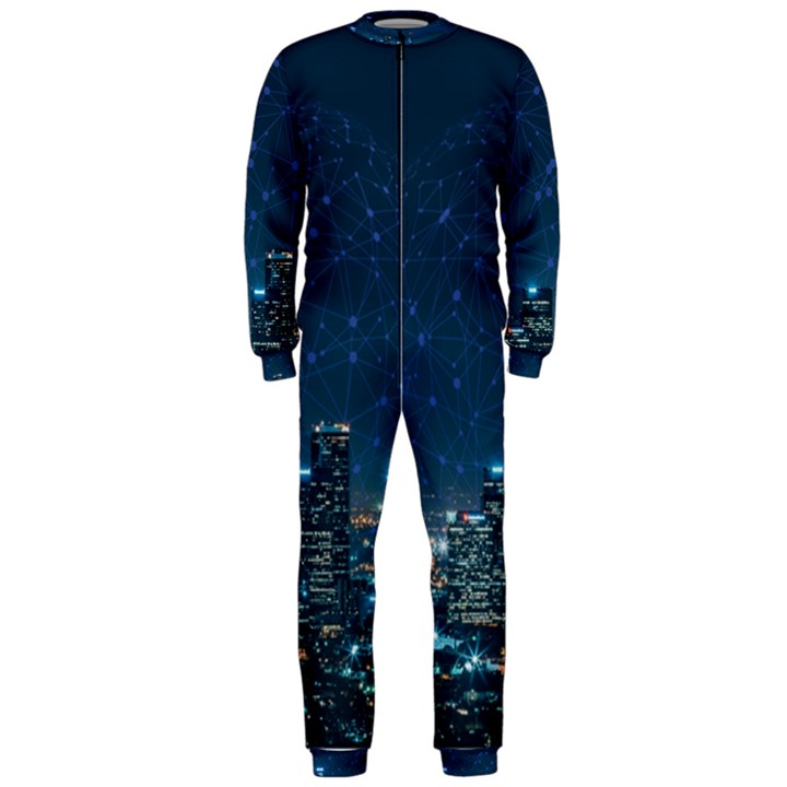 Smart City Communication Network OnePiece Jumpsuit (Men) 