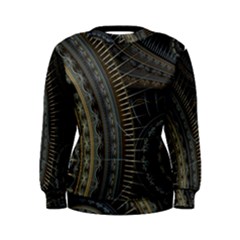 Fractal Spikes Gears Abstract Women s Sweatshirt by Pakrebo