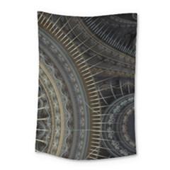 Fractal Spikes Gears Abstract Small Tapestry by Pakrebo