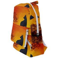 Wonderful Wolf In The Night Travelers  Backpack by FantasyWorld7