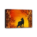 Wonderful Wolf In The Night Mini Canvas 6  x 4  (Stretched) View1