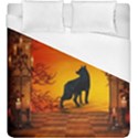 Wonderful Wolf In The Night Duvet Cover (King Size) View1