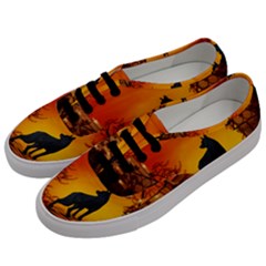 Wonderful Wolf In The Night Men s Classic Low Top Sneakers by FantasyWorld7