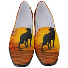 Wonderful Wolf In The Night Women s Classic Loafer Heels by FantasyWorld7