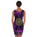 Fractal Neon Rings Geometric Wrap Front Bodycon Dress View2