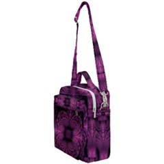 Fractal Magenta Pattern Geometry Crossbody Day Bag