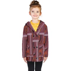 Petals Pattern Design Texture Kids  Double Breasted Button Coat