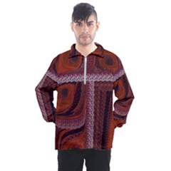 Petals Pattern Design Texture Men s Half Zip Pullover