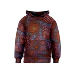 Fractal Red Fractal Art Digital Art Kids  Pullover Hoodie by Pakrebo