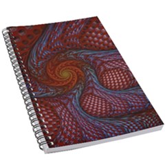 Fractal Red Fractal Art Digital Art 5 5  X 8 5  Notebook by Pakrebo