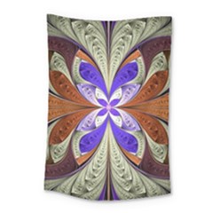 Fractal Splits Silver Gold Small Tapestry