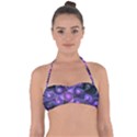 Abstract Pattern Fractal Wallpaper Halter Bandeau Bikini Top View1