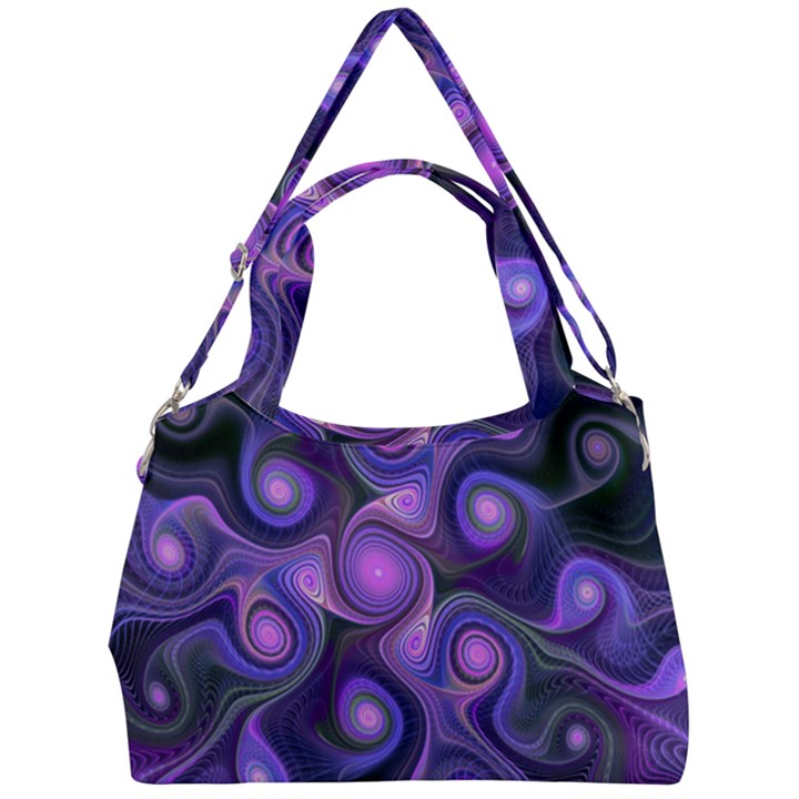 Abstract Pattern Fractal Wallpaper Double Compartment Shoulder Bag