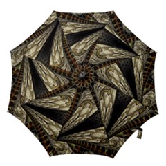 Fractal Abstract Pattern Spiritual Hook Handle Umbrellas (small) by Pakrebo