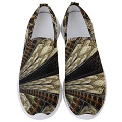 Fractal Abstract Pattern Spiritual Men s Slip On Sneakers by Pakrebo