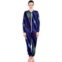 Fractal Blue Lines Colorful OnePiece Jumpsuit (Ladies)  View1