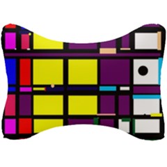 Design Pattern Colors Colorful Seat Head Rest Cushion by Pakrebo