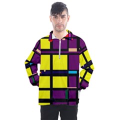 Design Pattern Colors Colorful Men s Half Zip Pullover