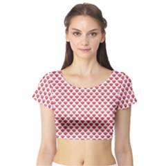 Brilliant Patern Abstract Short Sleeve Crop Top by Pakrebo