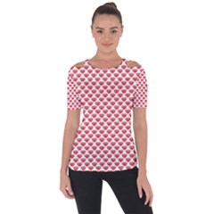 Brilliant Patern Abstract Shoulder Cut Out Short Sleeve Top by Pakrebo