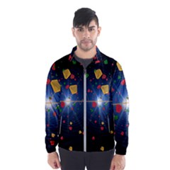 Technology Background Pattern Men s Windbreaker by Pakrebo