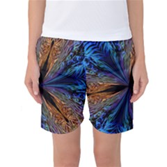 Abstract Background Kaleidoscope Women s Basketball Shorts by Pakrebo