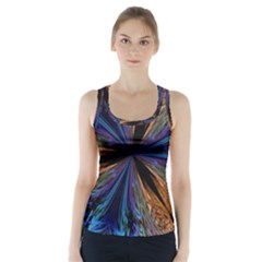 Abstract Background Kaleidoscope Racer Back Sports Top by Pakrebo