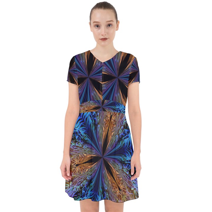 Abstract Background Kaleidoscope Adorable in Chiffon Dress