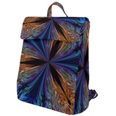 Abstract Background Kaleidoscope Flap Top Backpack