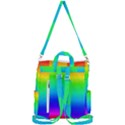 Rainbow Colour Bright Background Crossbody Backpack View3