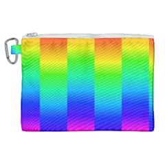 Rainbow Colour Bright Background Canvas Cosmetic Bag (xl) by Pakrebo