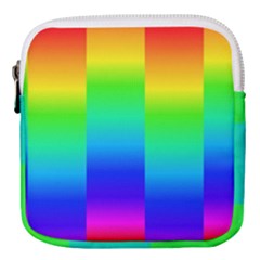 Rainbow Colour Bright Background Mini Square Pouch by Pakrebo