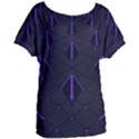 Futuristic Pyramids Perspective Women s Oversized Tee View1