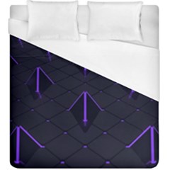 Futuristic Pyramids Perspective Duvet Cover (king Size) by Pakrebo