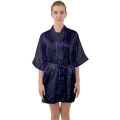 Futuristic Pyramids Perspective Quarter Sleeve Kimono Robe by Pakrebo