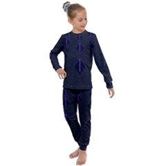 Futuristic Pyramids Perspective Kids  Long Sleeve Set  by Pakrebo