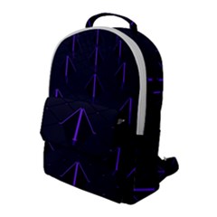 Futuristic Pyramids Perspective Flap Pocket Backpack (large) by Pakrebo