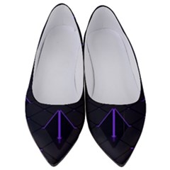 Futuristic Pyramids Perspective Women s Low Heels by Pakrebo