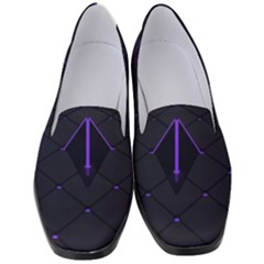 Futuristic Pyramids Perspective Women s Classic Loafer Heels by Pakrebo