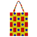 Pattern Design Backdrop Red Blue Yellow Classic Tote Bag View1