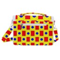 Pattern Design Backdrop Red Blue Yellow Satchel Shoulder Bag View3